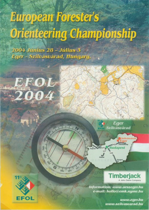 Flyer of 11th EFOL Hungary 2004